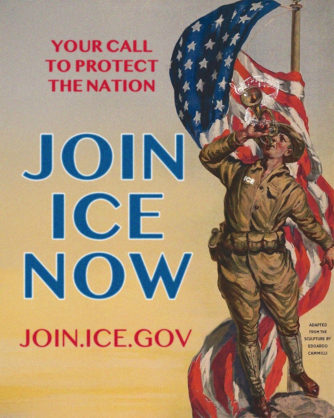 'Your call to protect the nation'. Photo: Homeland Security's Twitter account @DHSgov