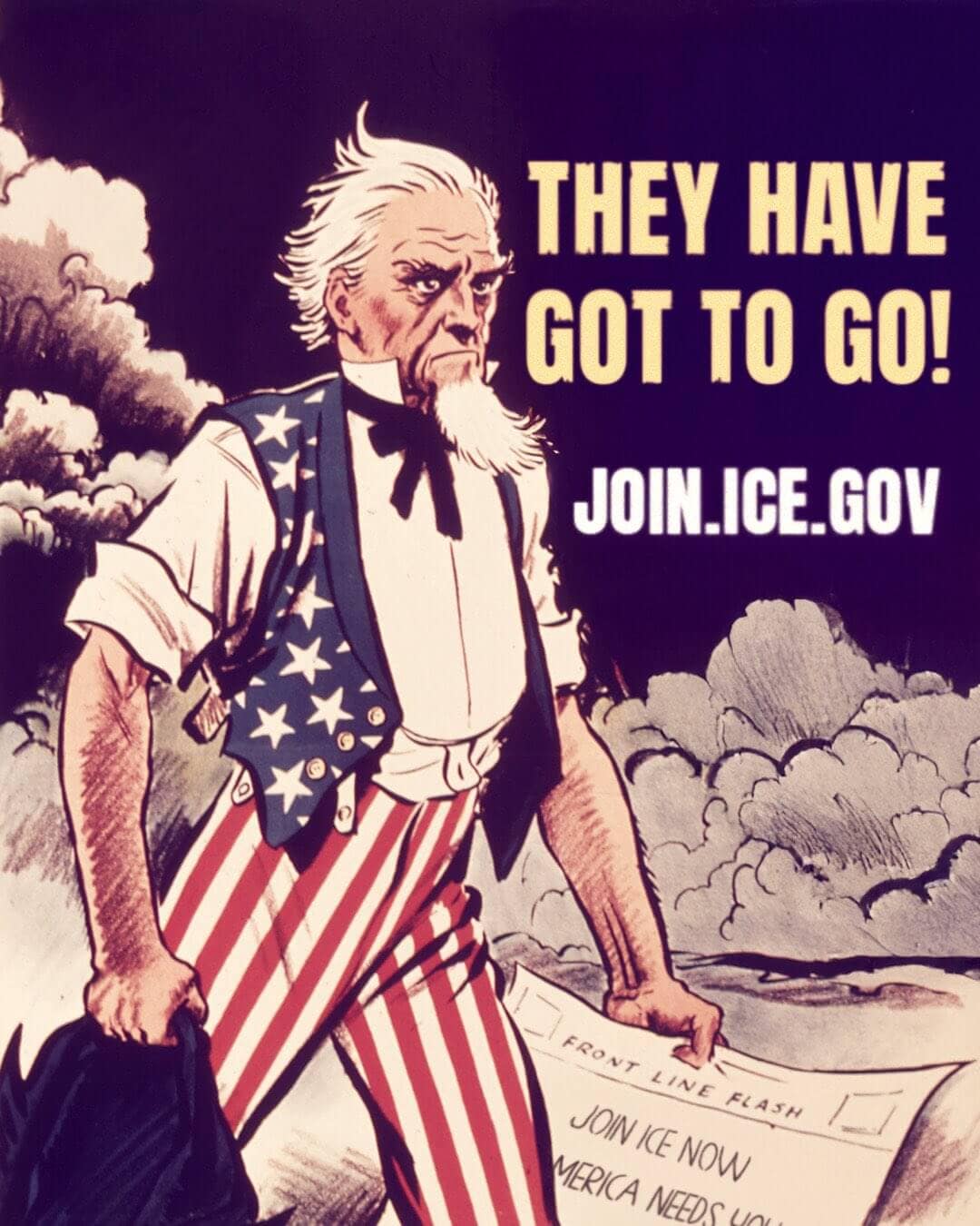 'Every criminal illegal alien must go.' Photo: Homeland Security's Twitter account @DHSgov